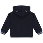 Younger Boys Navy Blue & Blue 3 Piece Tracksuit , 2, hi-res